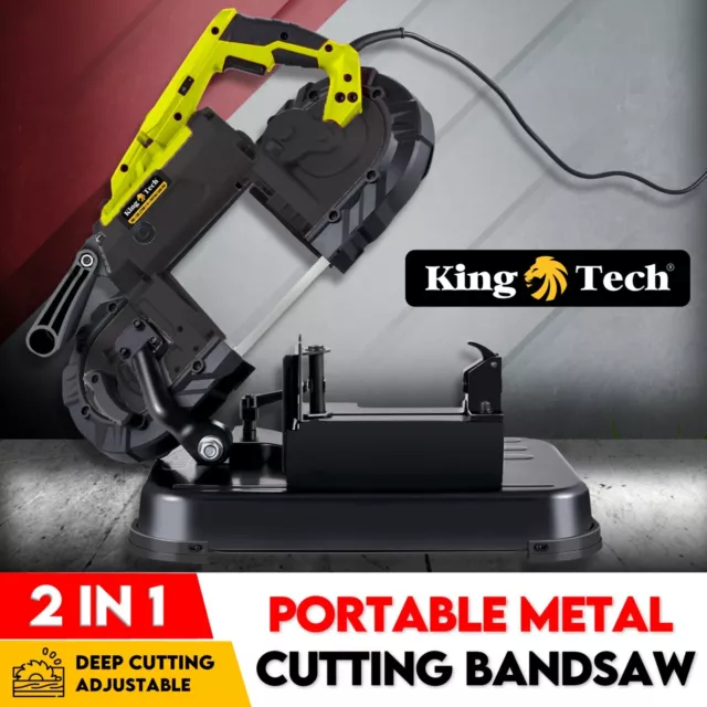 Portable Band Saw 127mm Cold Cut Metal Cut Chop Bandsaw Steel Hand Drop