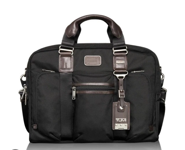 TUMI 22611HKH Alpha Bravo Mcnair Slim Briefcase Business Bag Black