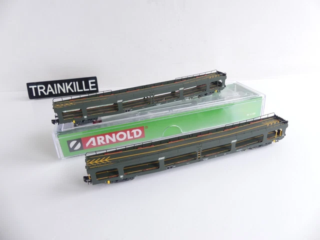 3 Wagons Porte-conteneurs ROUCH Arnold SNCF HN6531 - échelle N 1:160 - Neufs