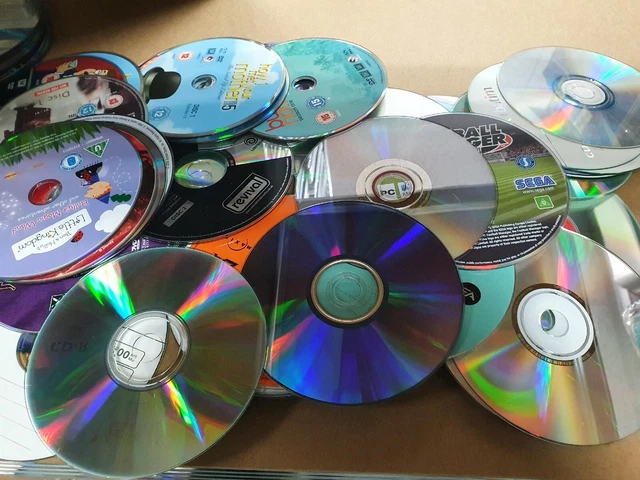 1000X LOOSE USED CD DVD Discs for Arts & Crafts Upcycling Projects ...