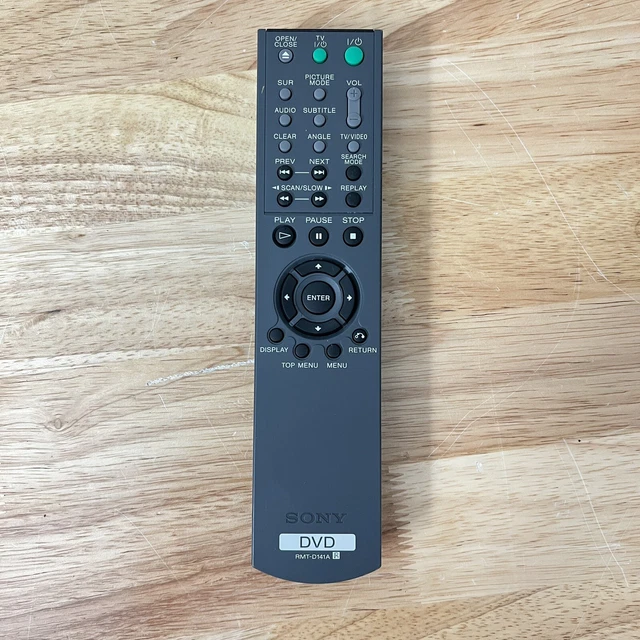 SONY RMT-D141A RMT-D142A RMT-D143A DVD Remote DVPNS315 DVPNS415 Tested