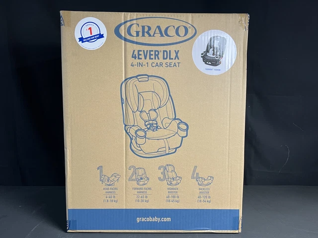 Graco 2074607 Baby 4Ever DLX 4 In 1 Car Seat Fairmont Fashion Exp 1/2028 New