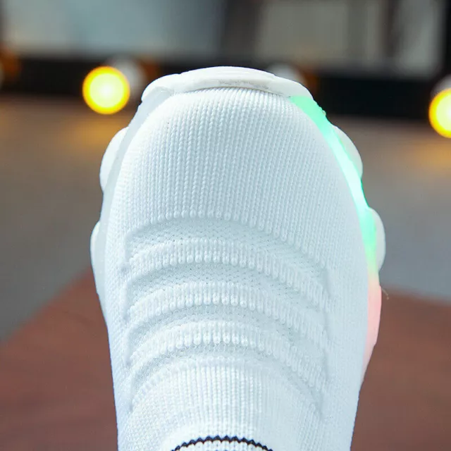 Scarpe da ginnastica bambine bambine bambini si illuminano scarpe da ginnastica luminose LED flash 6
