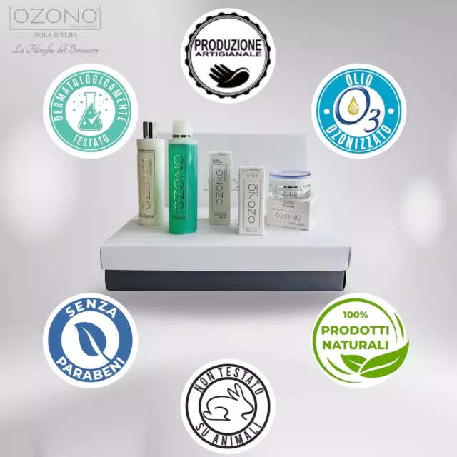 OZONO H&B - Beauty Routine Kit - Tonico, Latte Detergente, Siero Contorno Occhi, 3