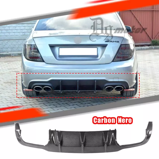 Pour Mercedes Benz W204 C204 C63 Coupé Diffuseur Carbone Style AMG