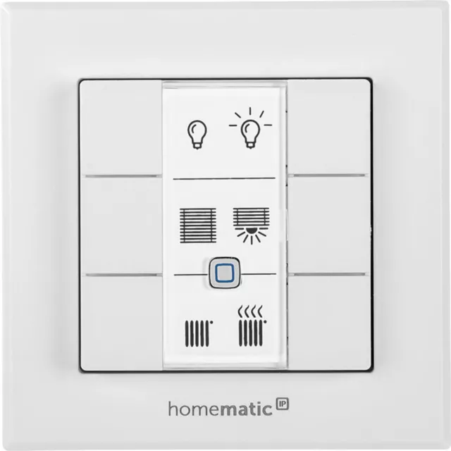 ELV Bausatz Homematic IP Wandtaster HmIP-WRC6, 6-fach für Smart Home / Hausautom
