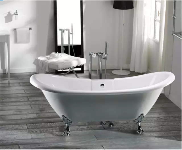 Buy Traditional Freestanding Large Roll Top Slipper Bath with Dragon Feet  1550mm Online at desertcartZimbabwe