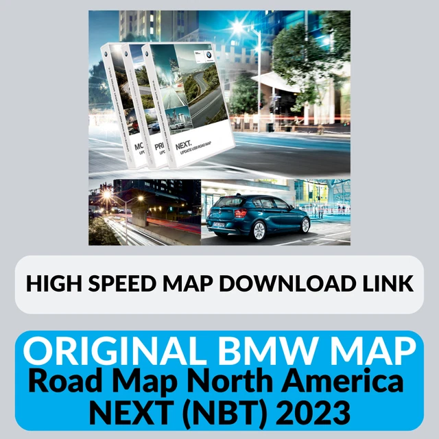 DOWNLOAD ORIGINAL BMW Road Map North America Next NBT 2023 Fast