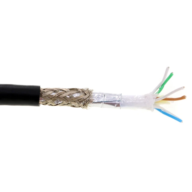 Amphenol Rjfsftp 190-038045-01 Shielded Harsh Enviroment Cat5E Cable, 1000-Feet