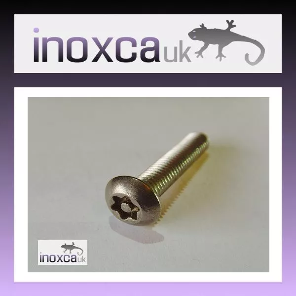 12 @ M3 X 10 Stainless Steel A2 Torx Tx Pin Button Head Security Screw Tx10 T10