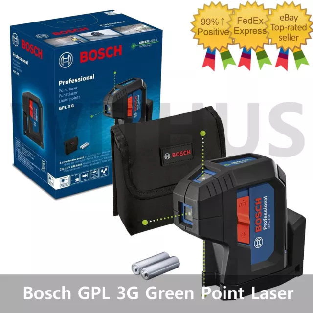 Bosch GPL 3G Professional Green Point Laser Compact 3-point Laser IP65 2021 New