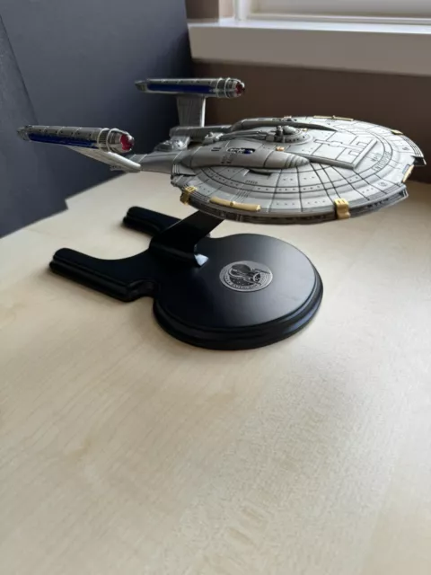 Star Trek Enterprise NX-01 Pewter Ship , Franklin Mint, w/COA & Blueprints Boxed 3