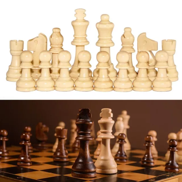 Chess Game Chessmen For Competition Wooden Chess Pieces King Height Chess Set B