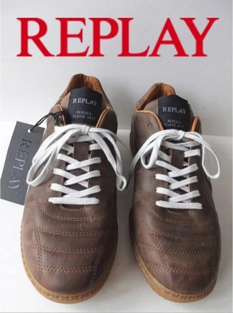 SCARPE UOMO SNEAKERS REPLAY REPLICA SCATTO 43 SCONTO 32 EURO EUR