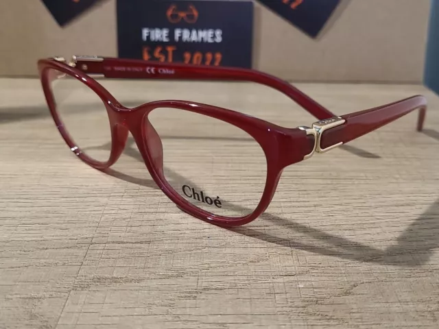 Chloe CE 2622 623 Red/Gold Glasses 53-16-135 Eyeglasses Frames Italy Rare Find