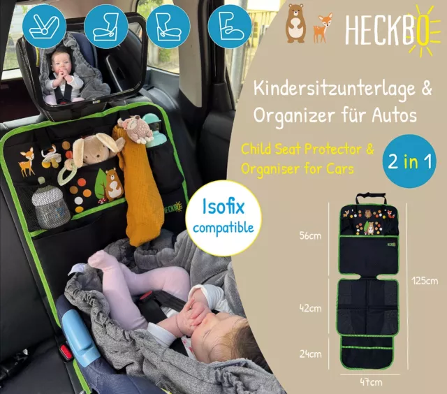 Auto Kindersitzunterlage XL, Schutzunterlage Kindersitz Sitzschutz Sitz-schoner 2