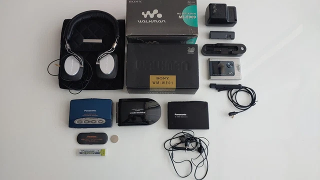 Lot 3 baladeurs CD WALKMAN Sony Panasonic Saba mp3 cassette