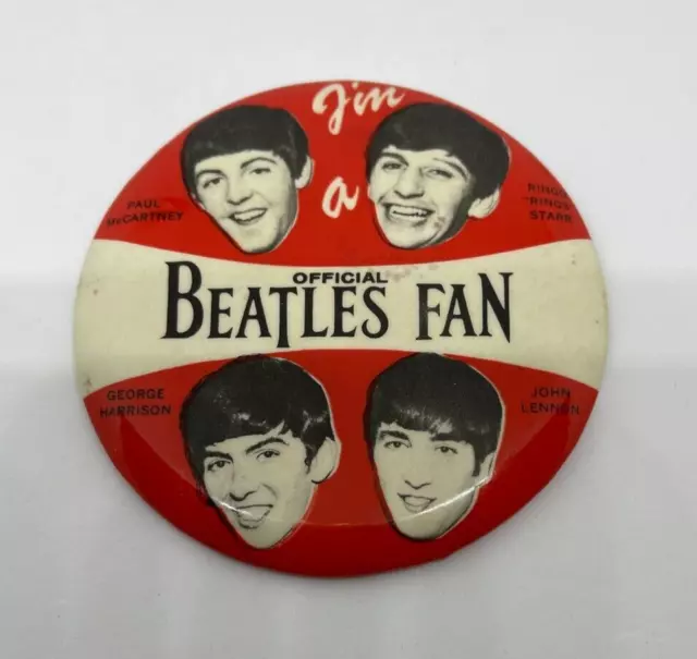 Vintage original Beatles 1964 PinBack Button