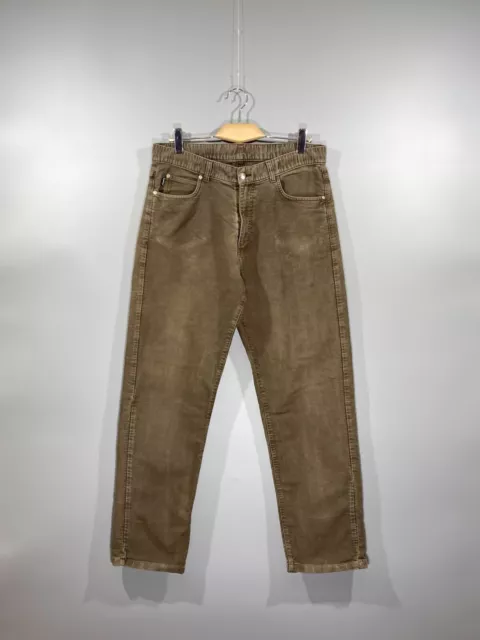 YSL Yves Saint Laurent Vintage Mens Brown Casual Cotton Pants Size W 36