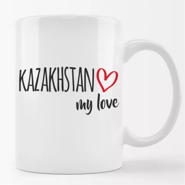 Kazakhstan my love Geschenk Idee Kaffeetasse Becher Kasachstan Souvenir Weihnach