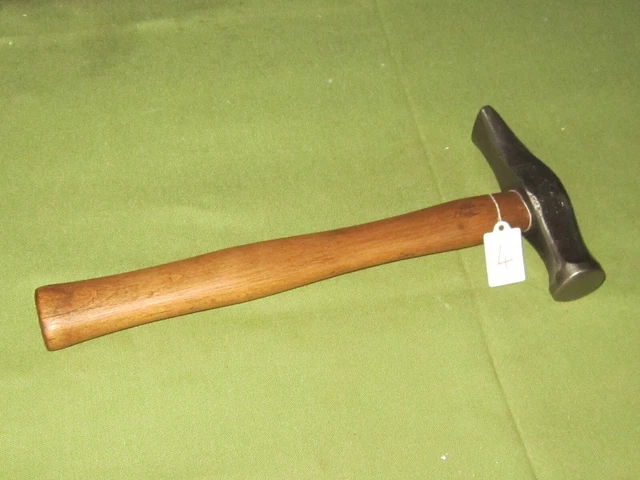 Marteau De Forgeron Ancien Forgé XIXe – Tête Déportée – Outil N°13 D'époque