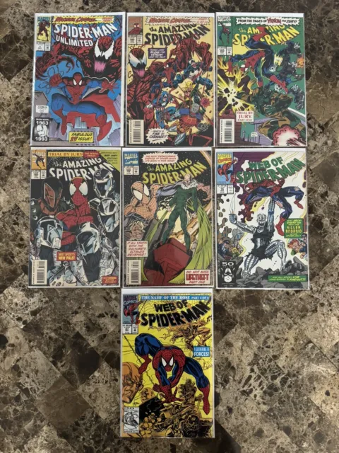 The Amazing Spiderman/ Web of Spider-Man/ Spider-Man Unlimted Lot (7 books!)