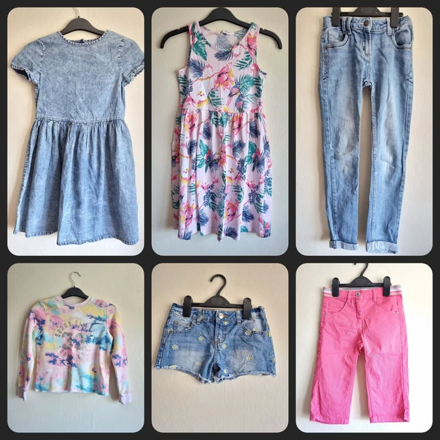 Girls Clothes Bundle Age 8-9 Years Shorts Denim Jeans Dresses Summer Spring 9