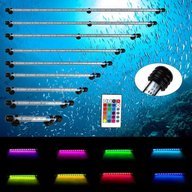 LED Aquarium Lampe Leuchten Mollusken Beleuchtung RGB Aquariumleuchte Strahler~