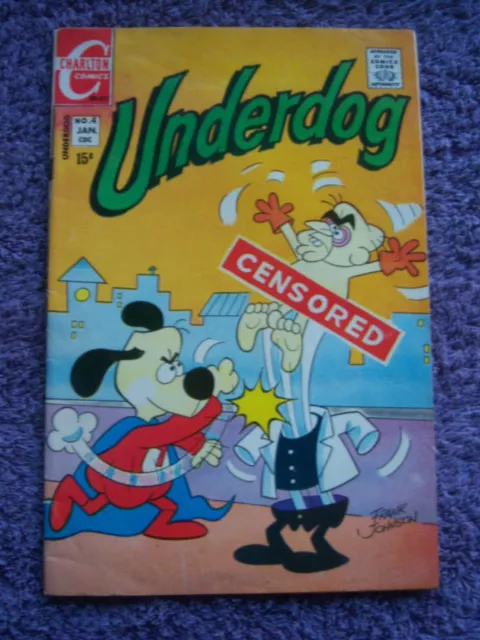 UNDERDOG 4 Charlton Comics January 1971 Sweet Polly Purebred