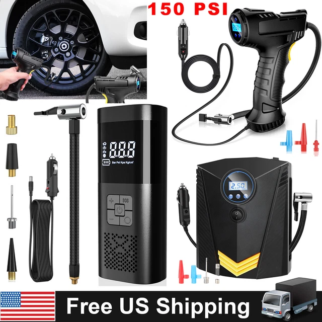 150PSI TIRE INFLATOR Car Air Pump Compressor Digital Electric Portable