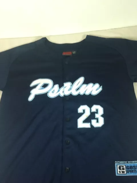 St44 Psalm 23 Button Down Sports Jersey Medium M