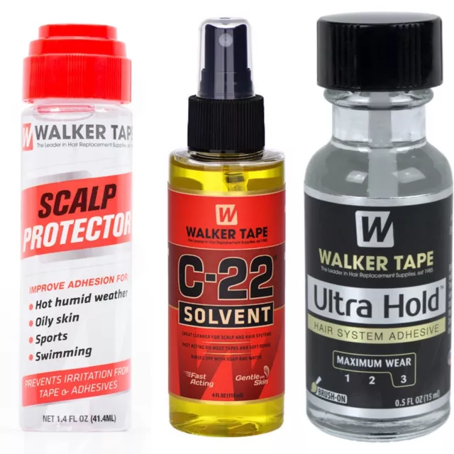 Walker Tape Kit Pulizia Protesi Capelli (colla ultra hold 0.5oz+remover+scalp)