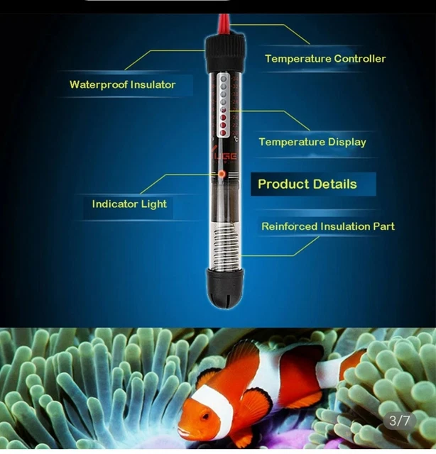 fish tank  aquarium heater 300w,submersible&thermostat BUY ONE GET 1 FREE