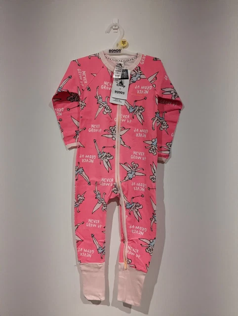 BONDS TINKERBELL DISNEY Pink Wondersuit Size BNWT