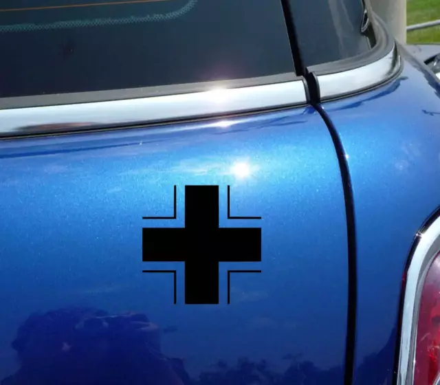 Balkenkreuz Balkin Balkan Luftwaffe Ww2 World War German Cross Decal Sticker Car