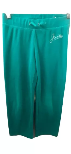 JUICY COUTURE GIRLS SIZE 10 blue VELOUR PANTS