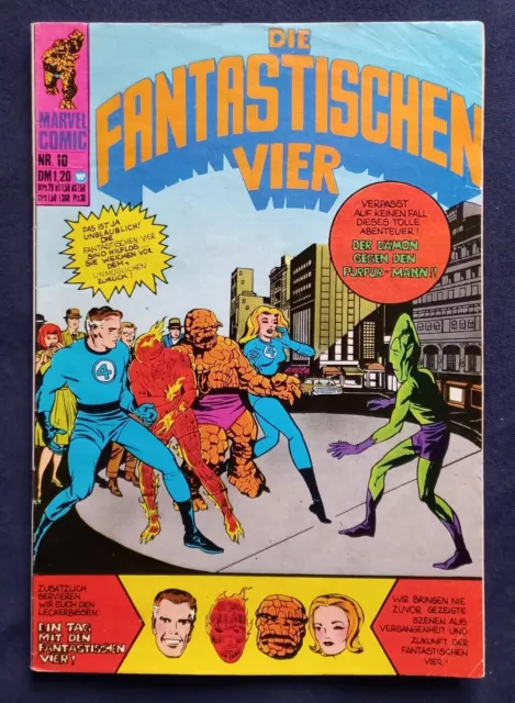 Die Fantastischen Vier Nr. 10 , Williams-Verlag, Zustand 2-3