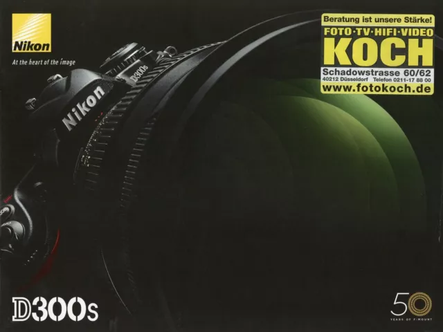 Nikon D300S Brochure 2009 7/09 D Camera Prospectus Catalog Camera Brochure