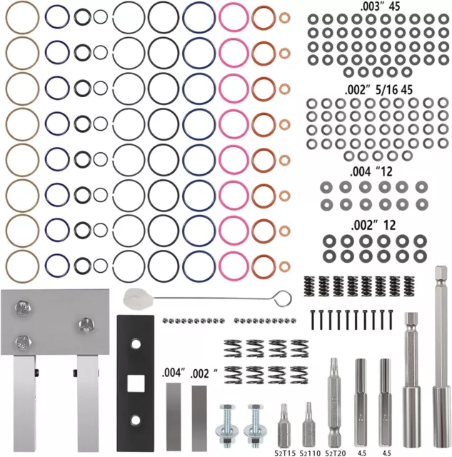 7.3L POWERSTROKE Injector Deluxe Rebuild Kit with Vice Clamp and Tools & Springs