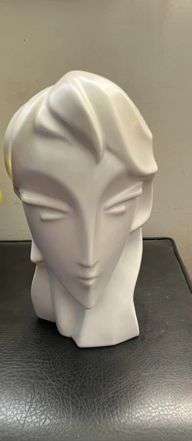 Vintage Lindsey B Balkweill Style Ceramic Art Deco Bust Sculpture