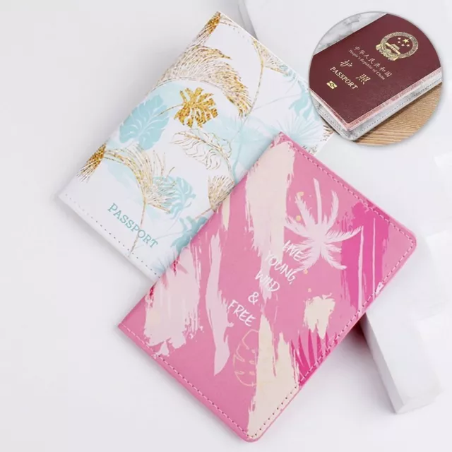 PU Leather Passport Holder Case Waterproof Credit Card Protector Cover  Travel