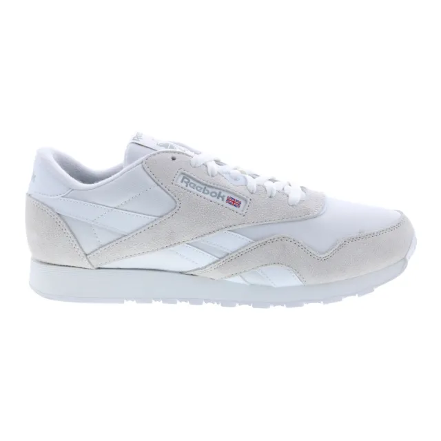 Reebok Classic Nylon GY7235 Mens White Suede Lifestyle Sneakers Shoes 7.5