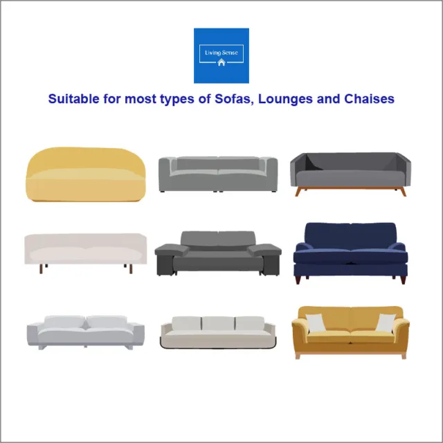 Sofa Cover 1 2 3 4 Seater Stretch Couch Covers Lounge Slipcover Protector AU 3