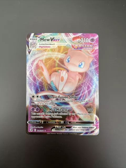 Pokemon : SWSH FUSION STRIKE MEW VMAX 114/264 ULTRA RARE