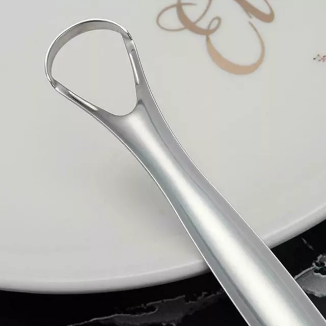 Stainless Steel Tongue Scraper Dental Care Cleaner  Hygiene Oral