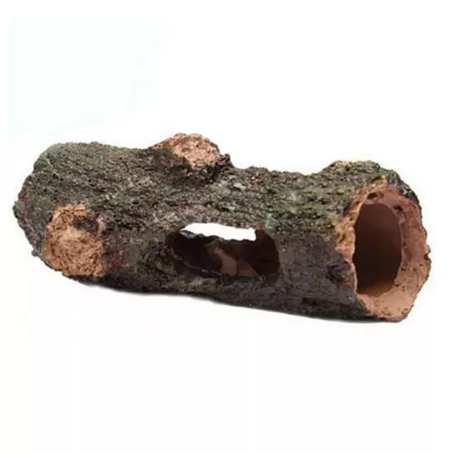 New Arrival Aquarium Ornament Hollow Hole Log Tree Tunnel Cave Fish Tank Dec#km