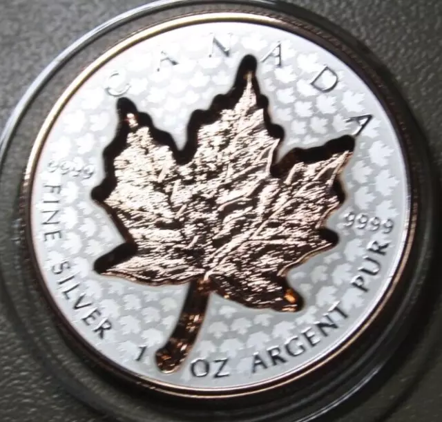 Kanada-Canada Maple 20 Dollars 2022 F#5899 1 uz Silber Ultra Super Incuse gildet 2
