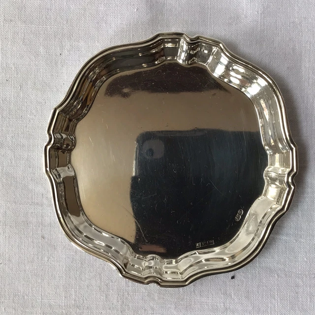 1971 Deakin & Francis Ltd Solid Silver Coaster 28.24g