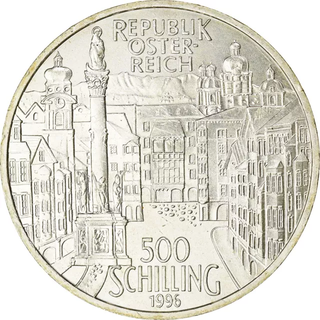 [#844474] Coin, Austria, 500 Schilling, 1996, Vienna, AU(55-58), Silver, KM:3035 2