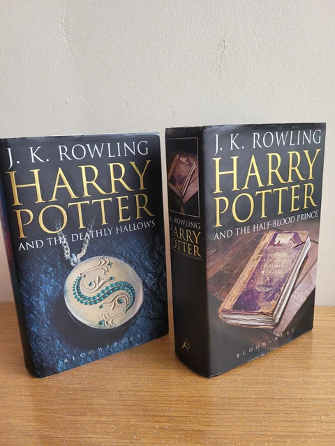 2 BOOKS HARRY Potter And The Half Blood Prince Deathly Hallows J. K ...